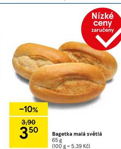Bagetka malá světlá, 65 g