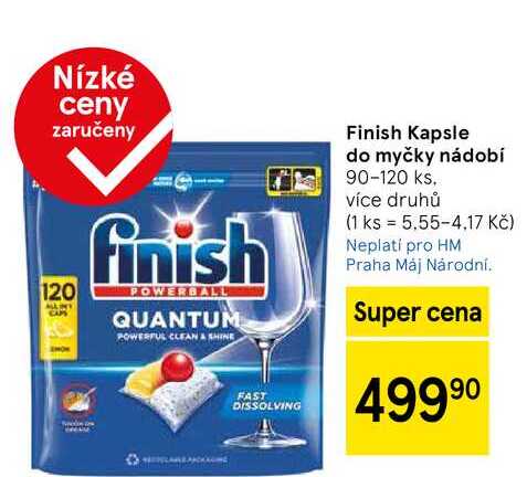 Finish Kapsle do myčky nádobí, 90-120 ks, více druhů