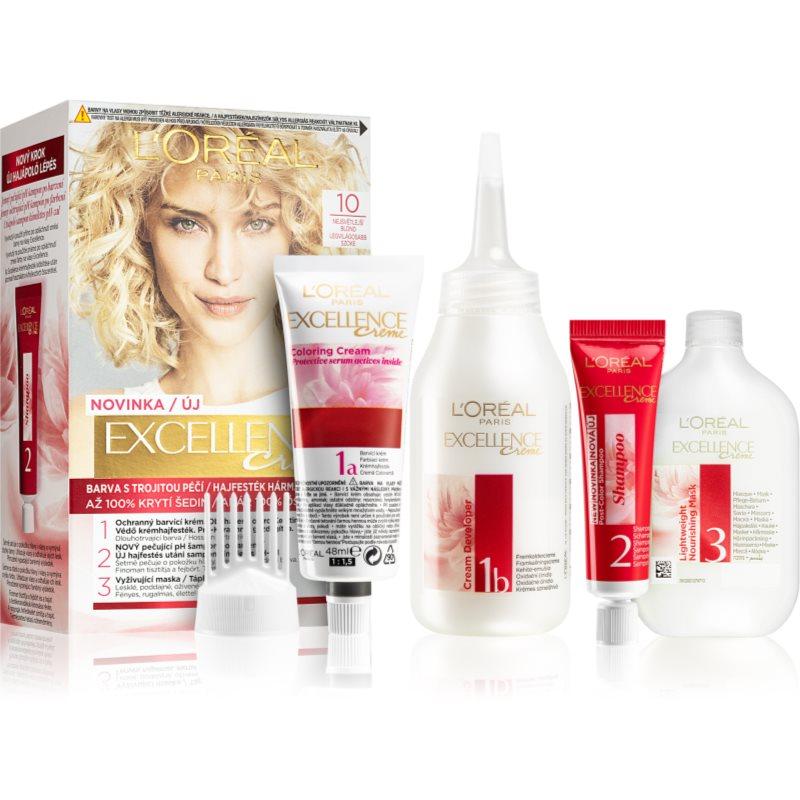 L’Oréal Paris Excellence Creme barva na vlasy odstín 10 1 ks