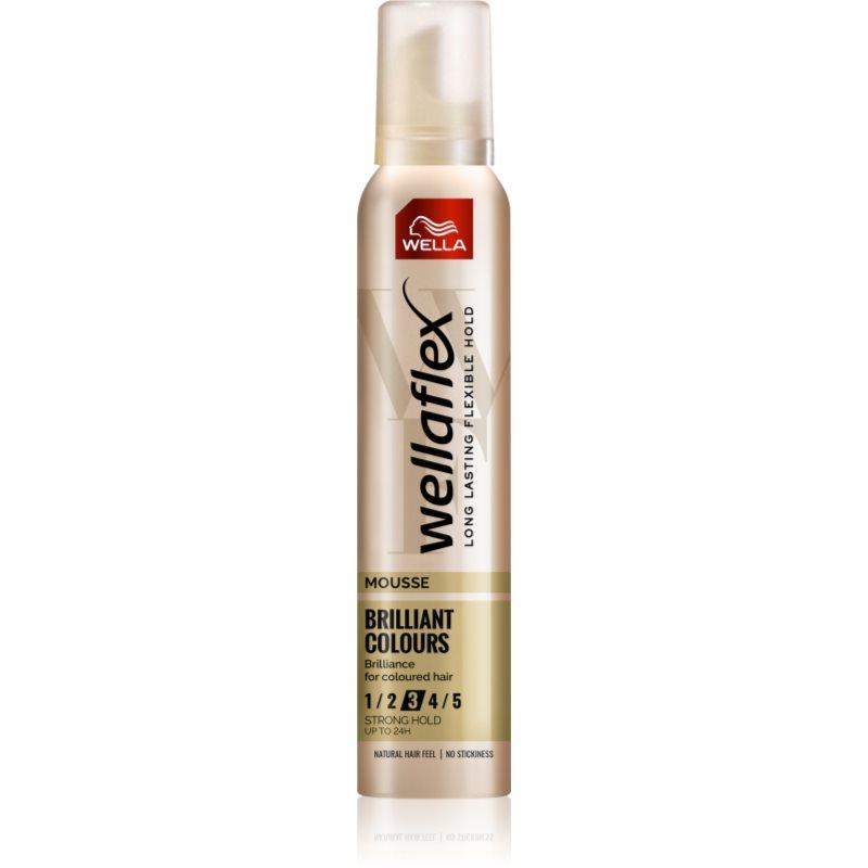 Wella Wellaflex Brilliant Color pěnové tužidlo střední zpevnění 200 ml