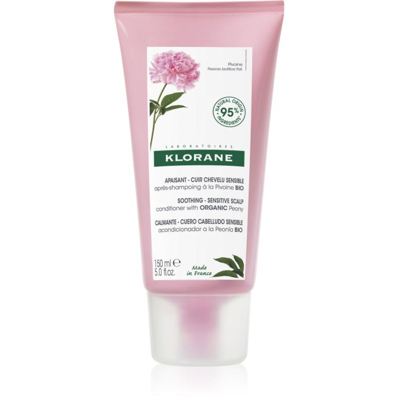 Klorane Pivoňka Soothing Sensitive Hair Scalp Conditioner balzám na vlasy pro citlivou pokožku hlavy 150 ml