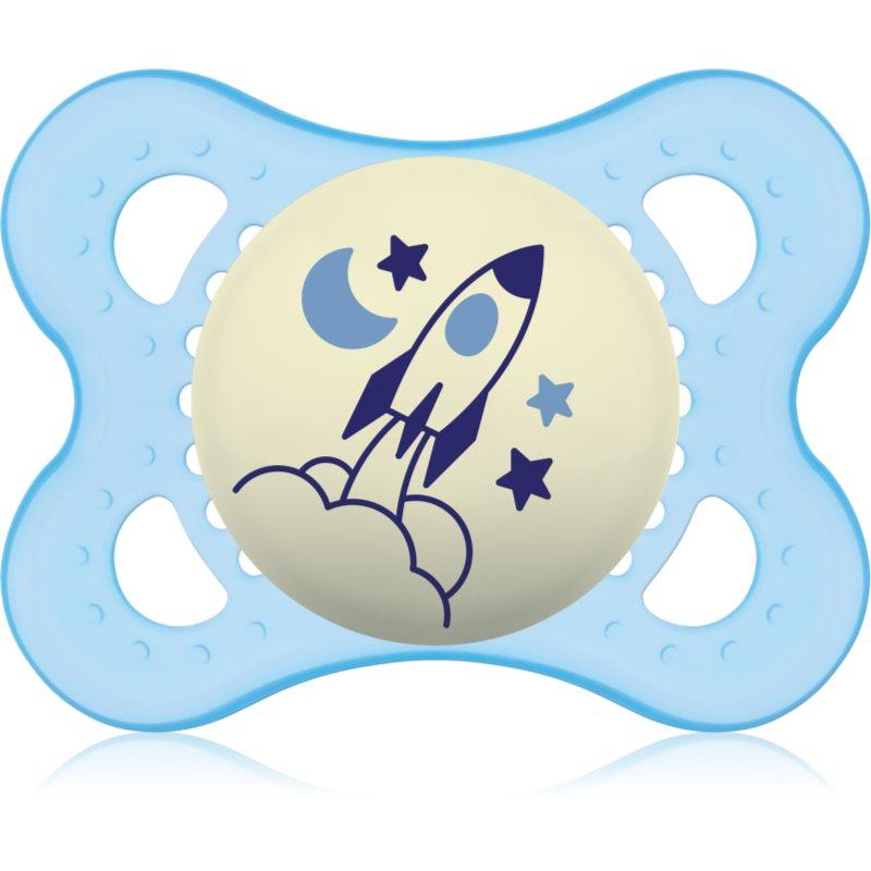 MAM Night 0+ months dudlík na noc Blue 1 ks