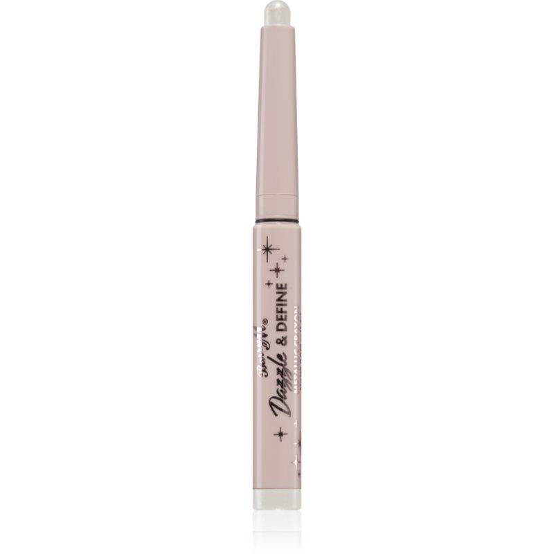 Barry M Dazzle & Define Metallic Crayon oční stíny v tužce odstín White 1,4 g