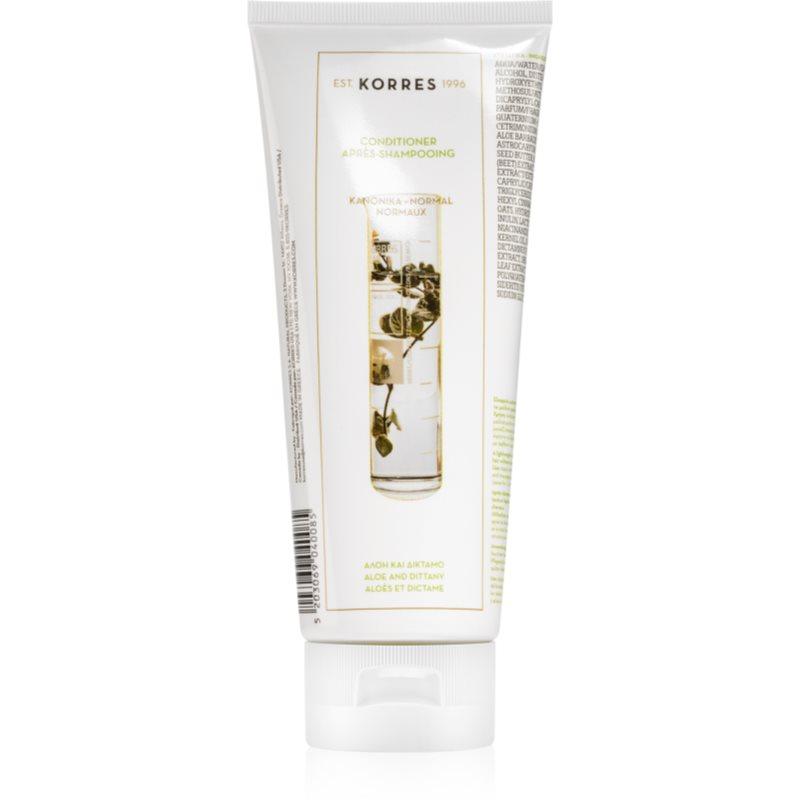 Korres Aloe & Dittany kondicionér pro normální vlasy 200 ml