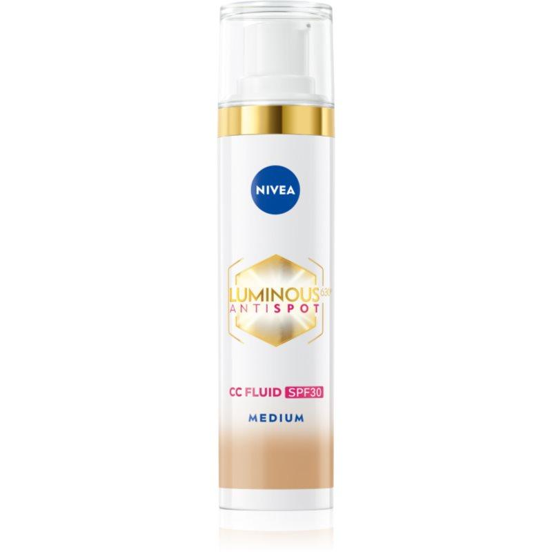 NIVEA Luminous 630 Anti Spot rozjasňující CC krém SPF 30 odstín Medium 40 ml