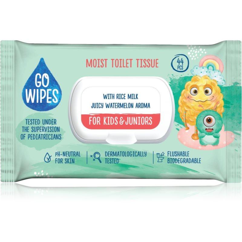GoWipes For Kids & Juniors vlhčený toaletní papír pro citlivou pokožku pro děti 44 ks