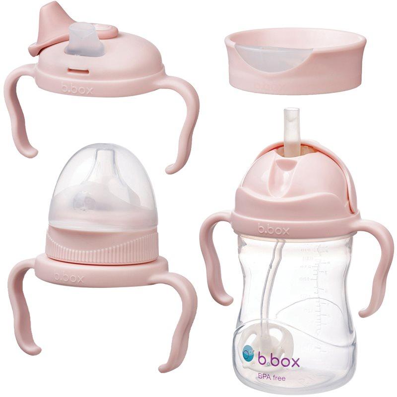 B.Box Baby Bottle 4 in 1 dětská láhev 4 v 1 Blush 240 ml