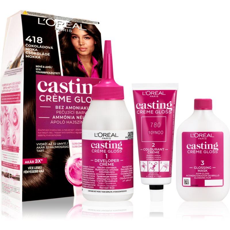 L’Oréal Paris Casting Creme Gloss barva na vlasy odstín 418 Choco Mocha 1 ks
