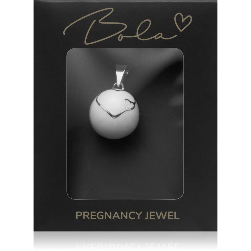 Bola ESSENTIALS Double Hearts těhotenská rolnička White 1 ks
