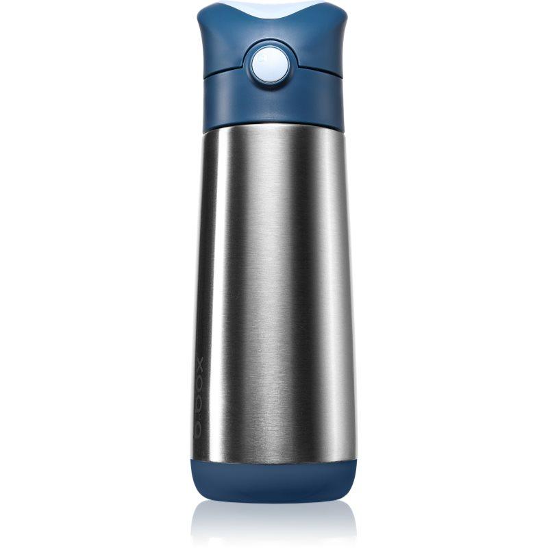B.Box Insulated Drink Bottle termoska s brčkem Midnight 500 ml