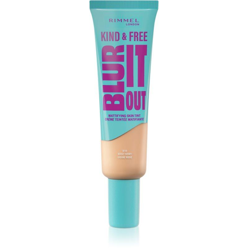 Rimmel Kind & Free Blur It Out lehký hydratační make-up SPF 20 odstín 010 Rose Ivory 30 ml