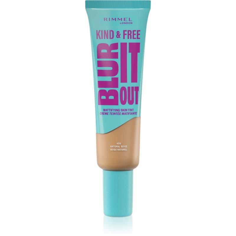 Rimmel Kind & Free Blur It Out lehký hydratační make-up odstín 400 Natural Beige 30 ml