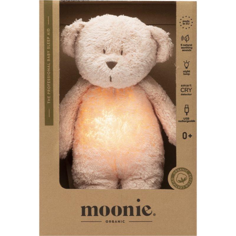 Moonie Bear 2.0 Organic Rose usínáček s melodií 1 ks