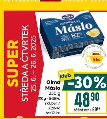 Olma Máslo 250 g 