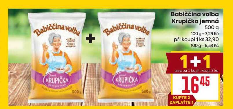 Babiččina volba Krupička jemná 500 g 