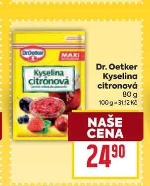 Dr. Oetker Kyselina citronová 80 g