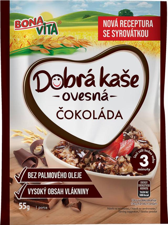 Dobrá kaše Ovesná kaše s čokoládou