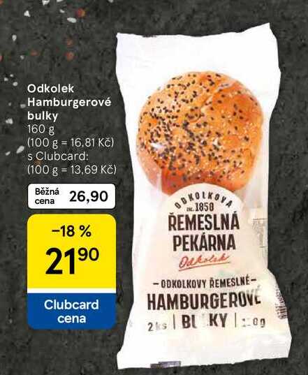 Odkolek Hamburgerové bulky, 160 g 