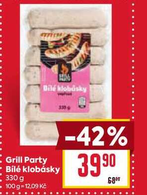 Grill Party Bílé klobásky 330 g