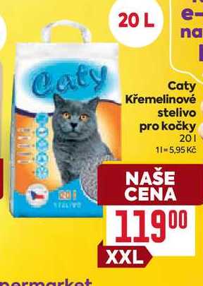 Caty Křemelinové stelivo pro kočky 20l
