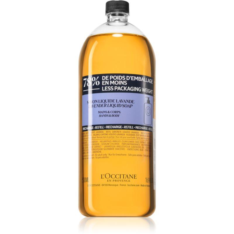L’Occitane Shea Lavender tekuté mýdlo na ruce Refill 500 ml