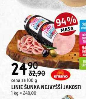 Linie šunka nejvyšší jakosti 100g
