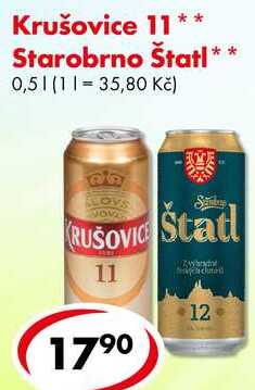 Krušovice 11, 0,5 l 