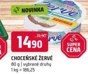 Choceńské žervé 80 g vybrané druhy 