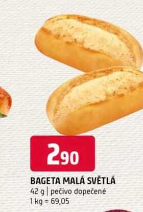 Bageta malá světlá 42g