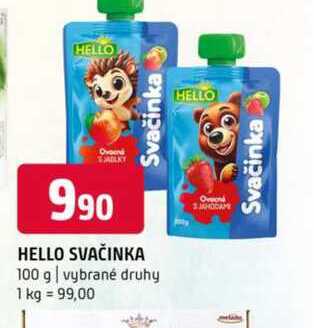 Hello svačinka 100 g vybrané druhy 