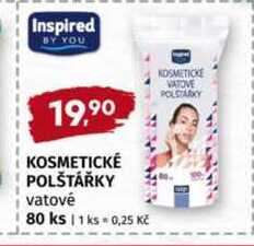 Kosmetické vatové polštářky 80 ks