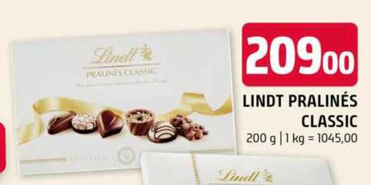 Lindt praliné classic 200 g 