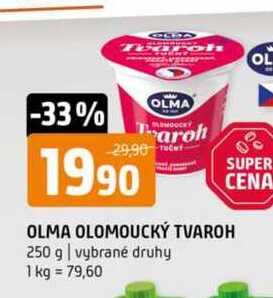 Olma Olomoucký Tvaroh 250g vybrané druhy