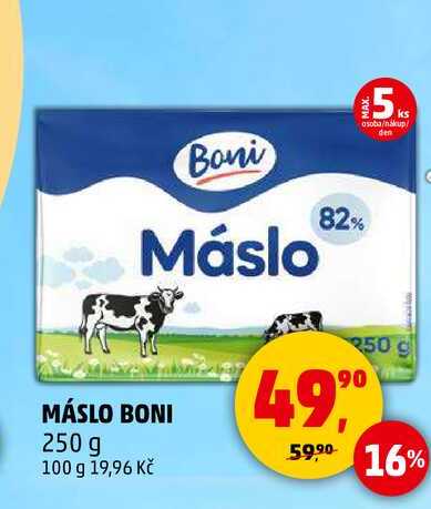 MÁSLO BONI, 250 g  
