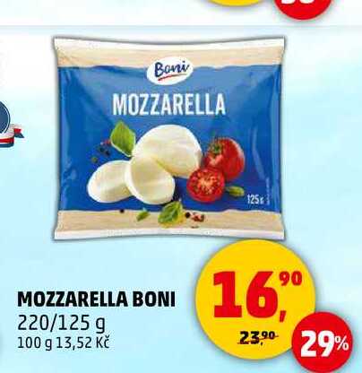 MOZZARELLA BONI, 220/125 g  
