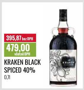 KRAKEN BLACK SPICED 40% 0,7l