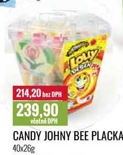 CANDY JOHNY BEE PLACKA 40x26g 