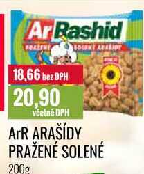 ArR ARAŠÍDY PRAŽENÉ SOLENÉ 200g 