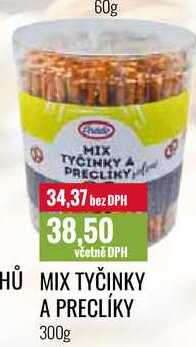 MIX TYČINKY A PRECLÍKY 300g 