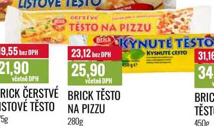 BRICK TĚSTO NA PIZZU 280g 