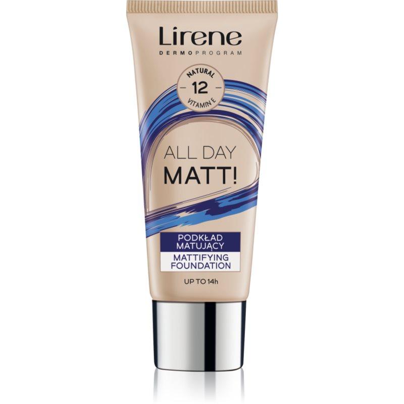 Lirene Nature Matte matující fluidní make-up pro dlouhotrvající efekt odstín 12 Natural 30 ml
