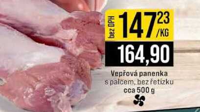 Vepřová panenka s palcem, bez řetízku cca 500 g