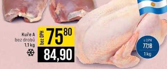 Kuře A bez drobú 1,1 kg