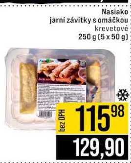 Nasiako jarní závitky s omáčkou krevetové 250 g (5 x 50 g)