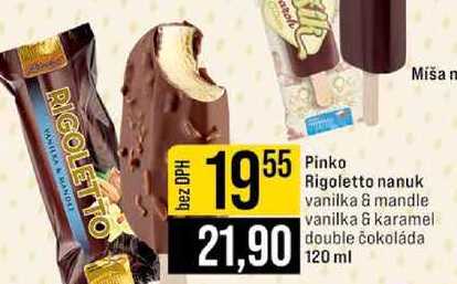 Pinko Rigoletto nanuk vanilka & mandle vanilka & karamel double čokoláda 120 ml 