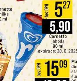 Cornetto jahoda 90 ml