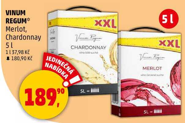 VINUM REGUM Merlot, Chardonnay, 5 l