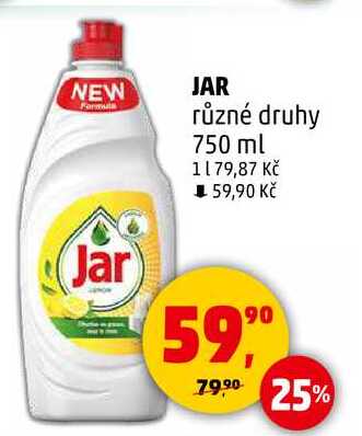 JAR různé druhy, 750 ml  
