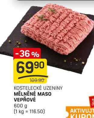 MĚLNĚNÉ MASO VEPŘOVÉ 600 g