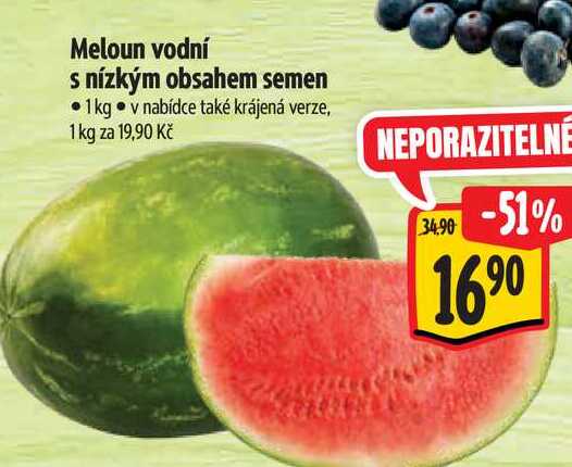 Meloun vodní s nízkým obsahem semen 1 kg